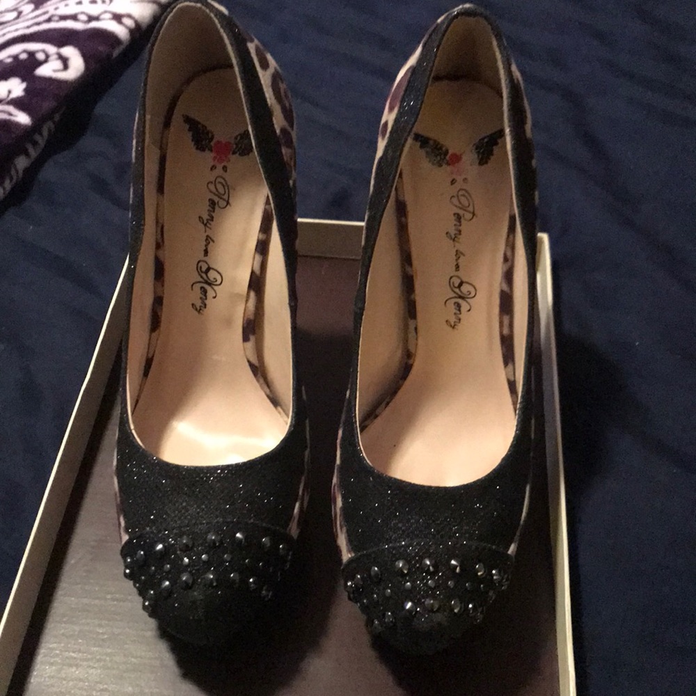 Leopard print heels